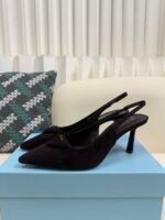 Prada 2025ss autumn suede high heels / heel height: 7.5cm - Image 3