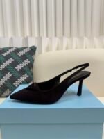 Prada 2025ss autumn suede high heels / heel height: 7.5cm - Image 5