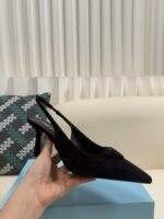 Prada 2025ss autumn suede high heels / heel height: 7.5cm - Image 7