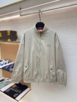 MIUMIU autumn and winter new stand up collar loose long sleeved jacket