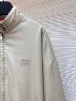 MIUMIU autumn and winter new stand up collar loose long sleeved jacket - Image 6