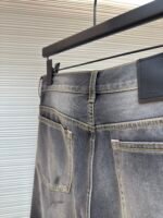 Acne Studios ink splattered denim cropped pants - Image 3