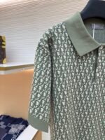 Dior Jacquard Woolen Polo Shirt - Image 4