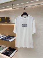 DIOR water-soluble embroidered logo short sleeves
