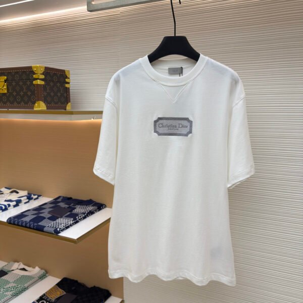 DIOR water-soluble embroidered logo short sleeves