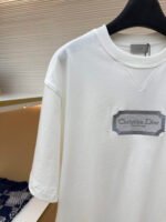 DIOR water-soluble embroidered logo short sleeves - Image 4