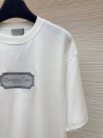 DIOR water-soluble embroidered logo short sleeves - Image 5