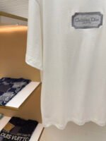 DIOR water-soluble embroidered logo short sleeves - Image 6