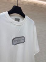 DIOR water-soluble embroidered logo short sleeves - Image 8