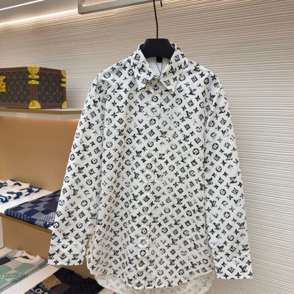 LOUIS VUITTON Black Full Print Shirt