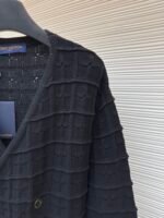 LOUIS VUITTON Twisted Flower Double breasted Knitted Cardigan - Image 7