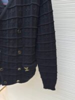 LOUIS VUITTON Twisted Flower Double breasted Knitted Cardigan - Image 5