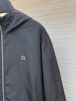 FENDI Black High Tech Cloth Decorative Jacket - Image 6