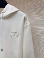 DIOR logo embroidered long sleeved hoodie - Image 5