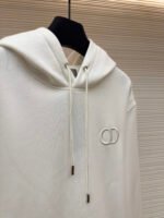 DIOR logo embroidered long sleeved hoodie - Image 8