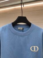 DIOR logo embroidered long sleeved hoodie - Image 3