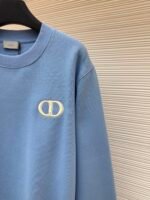 DIOR logo embroidered long sleeved hoodie - Image 5