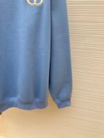 DIOR logo embroidered long sleeved hoodie - Image 7