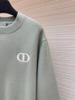 DIOR logo embroidered long sleeved hoodie - Image 4