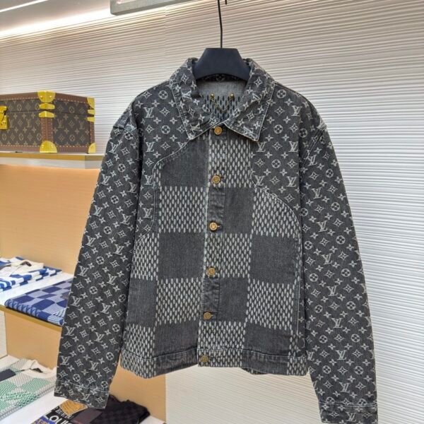 LOUIS VUITTON x Nigo Classic Checkerboard Denim Jacket
