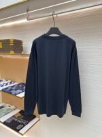 MIUMIU round neck navy blue long sleeved shirt - Image 2
