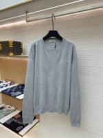 MIUMIU round neck gray sweater