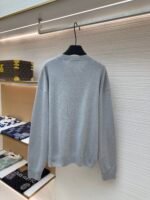 MIUMIU round neck gray sweater - Image 2