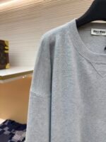 MIUMIU round neck gray sweater - Image 8