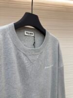 MIUMIU round neck gray sweater - Image 4