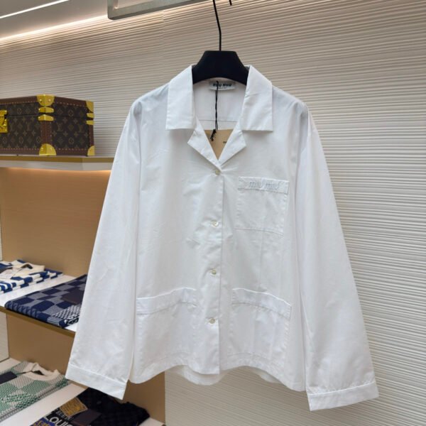 MIU MIU Poplin Texture Shirt