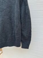 LOUIS VUITTON Inlaid Dark Pattern Zipper Woolen Sweater - Image 7