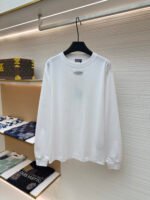 Dior small label round neck long sleeved shirt