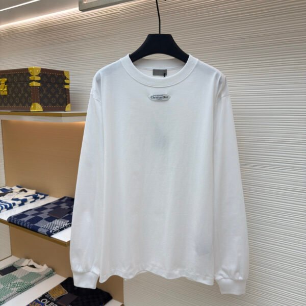 Dior small label round neck long sleeved shirt