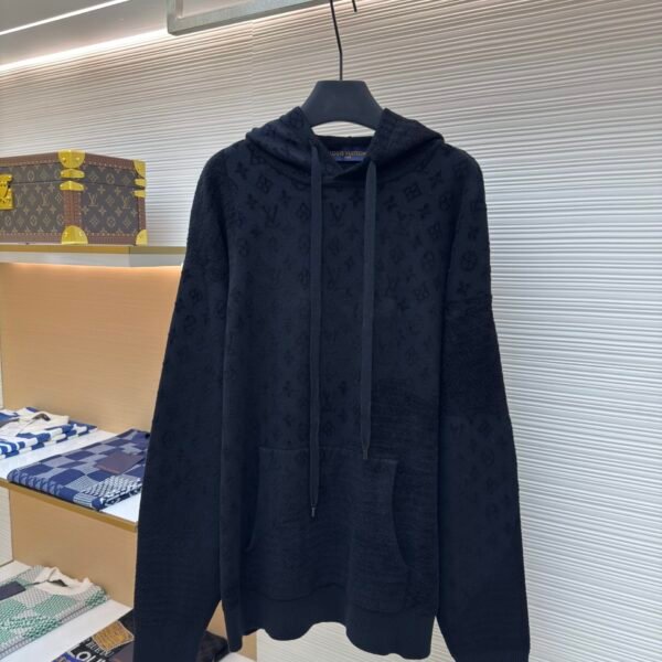 LOUIS VUITTON Jacquard Hooded Long Sleeve Hoodie