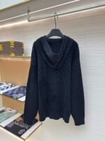 LOUIS VUITTON Jacquard Hooded Long Sleeve Hoodie - Image 2