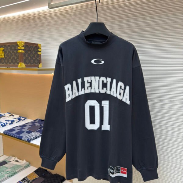 Balenciaga No.1 jersey embroidered long sleeves