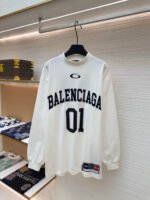 Balenciaga No.1 jersey embroidered long sleeves