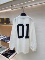 Balenciaga No.1 jersey embroidered long sleeves - Image 2
