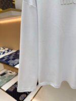 MIU MIU Embroidered Burnt Flower Logo Long Sleeve - Image 6