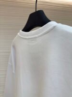 MIU MIU Embroidered Burnt Flower Logo Long Sleeve - Image 3