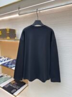 MIU MIU Embroidered Burnt Flower Logo Long Sleeve - Image 2