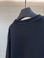 MIU MIU Embroidered Burnt Flower Logo Long Sleeve - Image 9