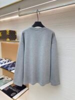 MIU MIU Embroidered Burnt Flower Logo Long Sleeve - Image 2