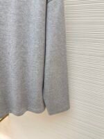 MIU MIU Embroidered Burnt Flower Logo Long Sleeve - Image 7