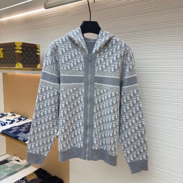 DIOR double-sided cashmere zipper jacket