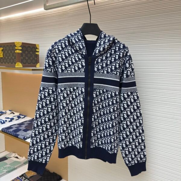 DIOR double-sided cashmere zipper jacket