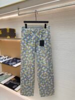 LOUIS VUITTON Colorful Checkered Jeans