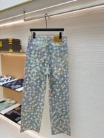 LOUIS VUITTON Colorful Checkered Jeans - Image 2