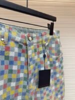 LOUIS VUITTON Colorful Checkered Jeans - Image 8