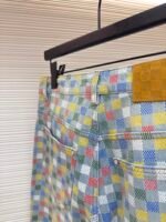 LOUIS VUITTON Colorful Checkered Jeans - Image 9